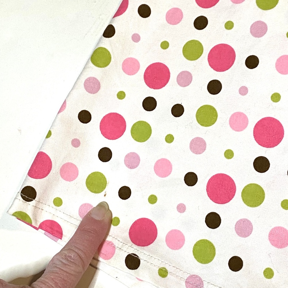☀️ Lily Pink and Green Polka Dot Skirt Size Medium - Picture 7 of 10